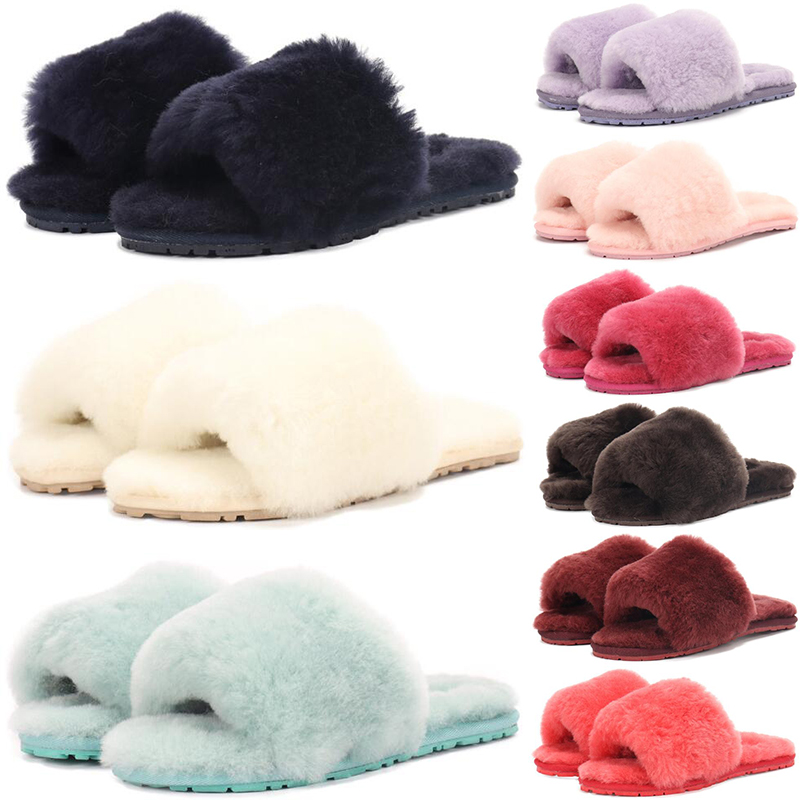 

Freeshiping Designer women sandal slippers sliders sandals fluffy shoes fur fuzzy pantoufle womens soft Wood slides slipper luxury trainers runners mules, #1