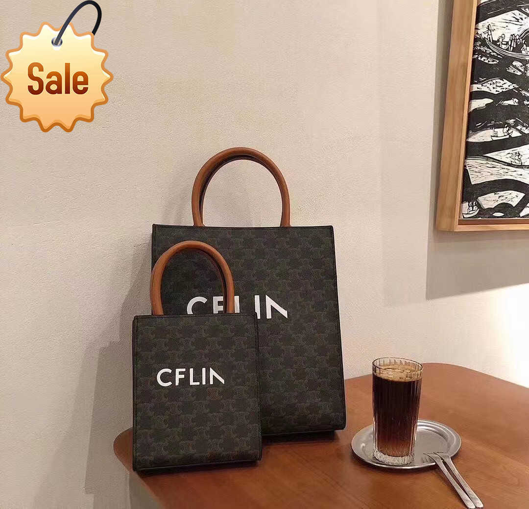 Designer Bags Middle Ancient Arc De Triomphe Tote Bag Mini Leather Floral Print Handbag One Shoulder Cross Canvas Bag Girl Factory Direct Sale