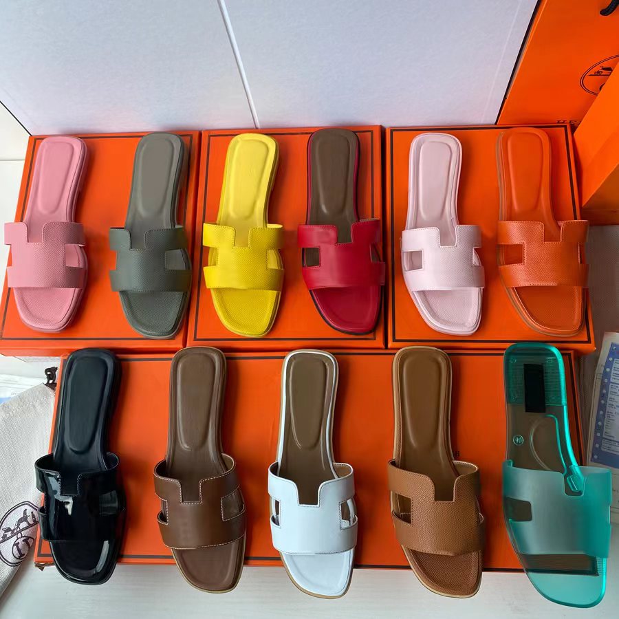 

Designer Sandals Luxury Oran Slippers Brand Slides Genuine Leather Flip Flops Women Shoes Sneakers Trainer Boots with Box Dustbag by 1978 005, #29