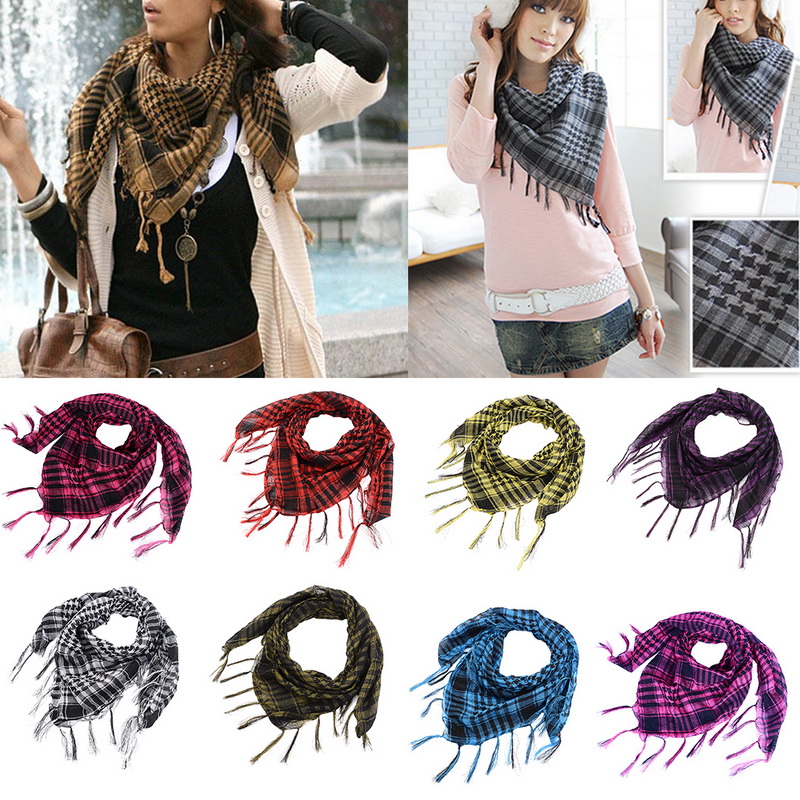 

Unisex Scarves New Fashion Women Men Arab Shemagh Keffiyeh Palestine Scarf Shawl Wrap New Spring Plaid Scarve