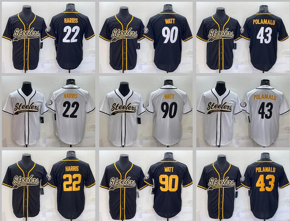 

8 Kenny Pickett Jersey Pittsburgh''Steelers''Najee Harris TJ Watt Diontae Johnson Chase Claypool men youth black white baseball rugby football''nfl jerseys, Stitched