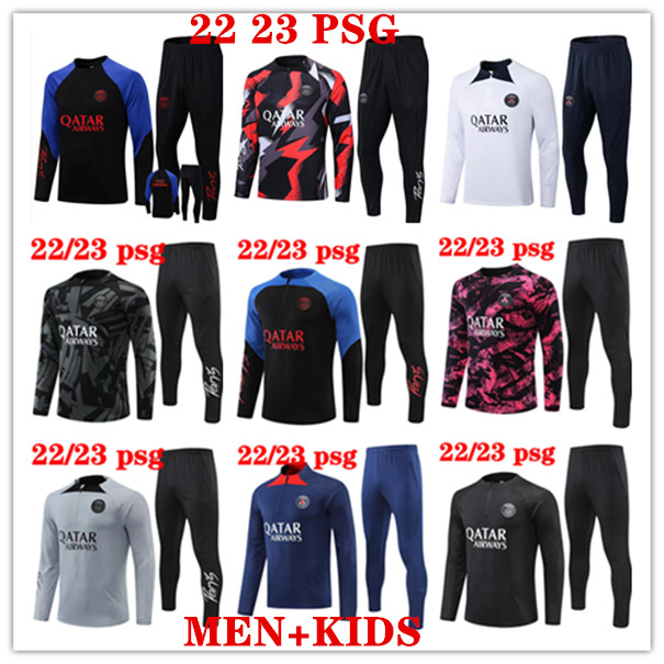 

chandal tuta psgS tracksuits training player version maillot Soccer 22 23 Paris football jerseys retro kit survetement foot MessiS mbappe 22/23 mens and kids
