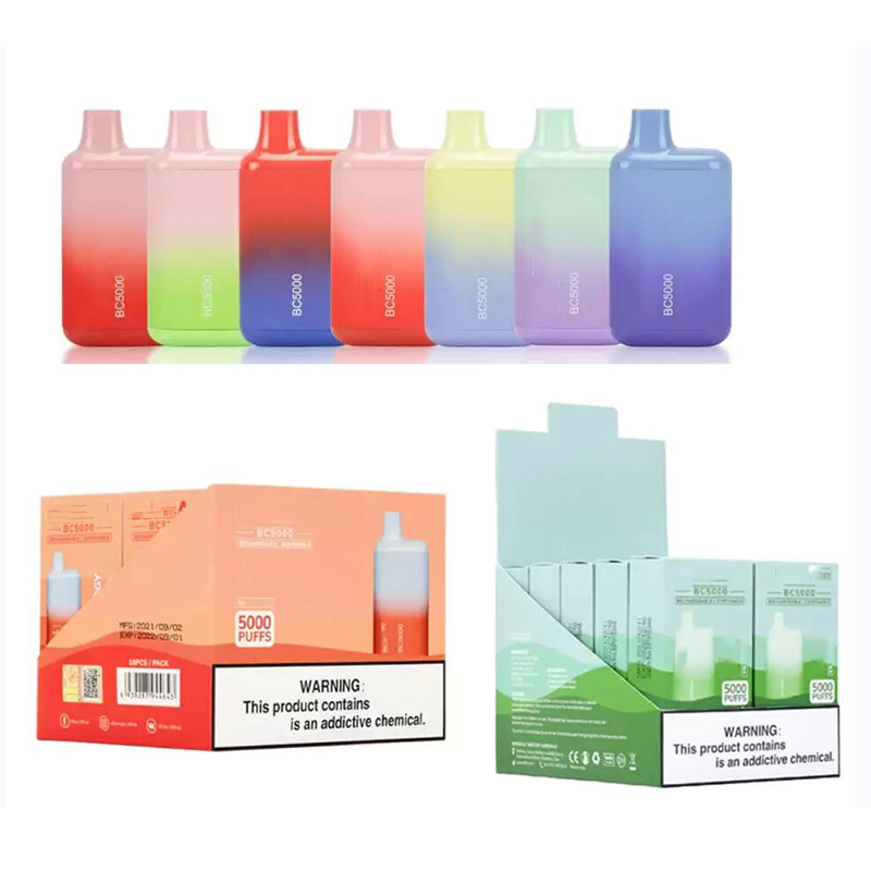 

Elf BC5000 5000 Puffs Electronic E Cigarette Kit 650mAh Rechargeable Battery Disposable Vape Pod Bar Device 13ml Prefilled Cartridges Bars Vapes, Remark flavrs