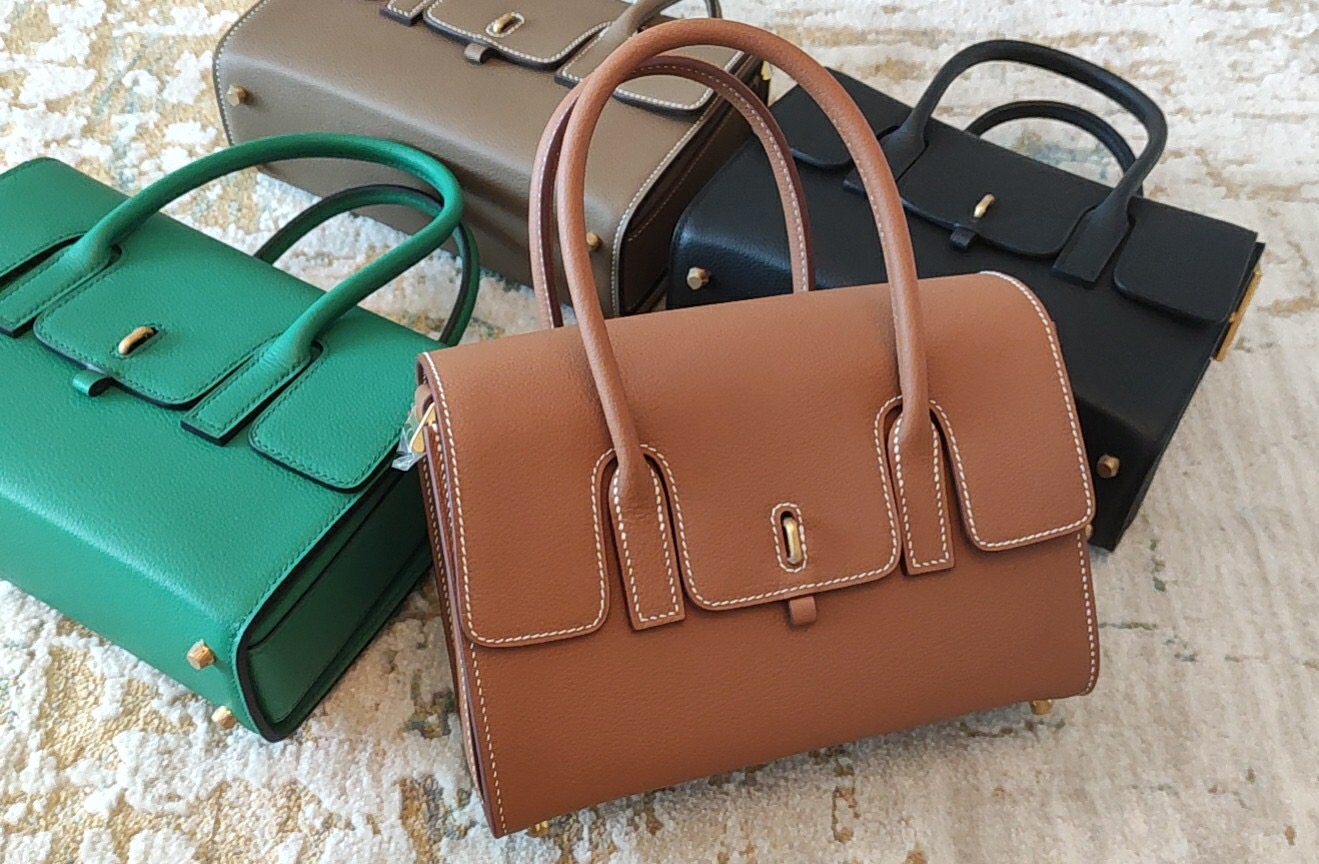 Sac personnalisé de conception avancée, sac de marque 22cm, cuir importé entièrement fait à la main, plus d'autres marques, trouver le Service cl