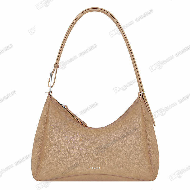 

polene bag Polene Umi Underarm Bag Leather Designer Women Crossbody Handbag Suede Inner Lining Shoulder Bag LEAK HHTP, Beige