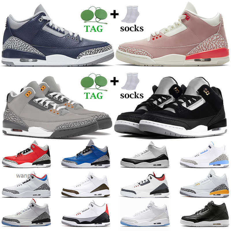 Rouille Rose Femmes 3s aj3 Basketball Chaussures Hommes Jumpman 3 Cool Wolf Gris Réfléchissant Statique TINKER SP NOIR CIMENT Animal pack Kn air