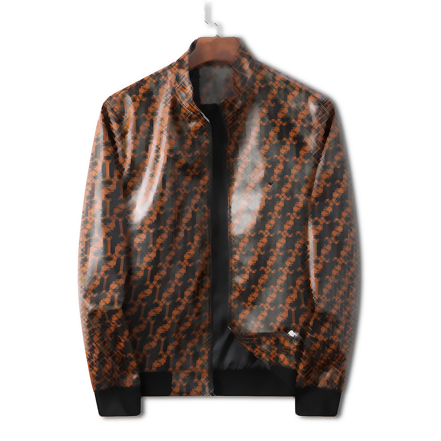 

Winter Warm Thick Plush Leather Jacket Men's Stand Collar PU Solid Color Clothing Wholesale M-3XL#01