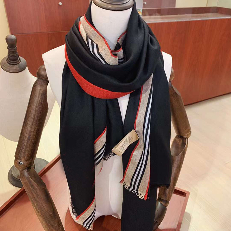 

Silk Cashmere Natural Plaid Neck Warmer Man BB Scarf Spring Muffler Foulard Femme Elegant Woman Shawl Head Wrap Bib Pashmina Ladies