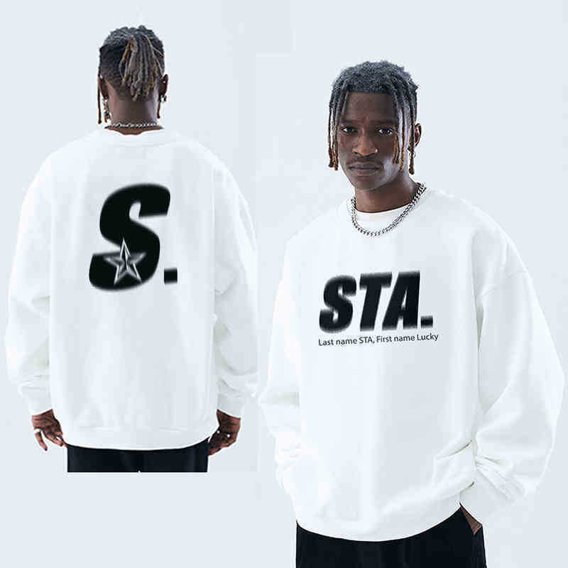 

Designer Kanyes Classic Wests Luxury Hoodie Fashion Sta Phantom Letter Print Plush Sweater Autumn Winter Loose Mens And Womens Coat Ins