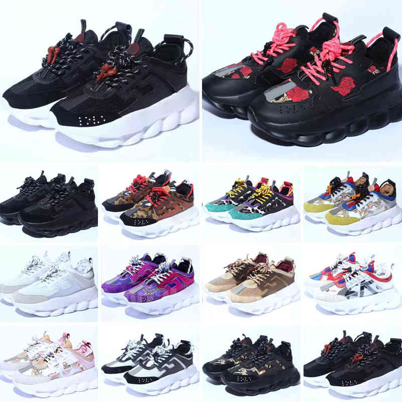

Casual Shoes Italy Top Quality Chain Reaction Wild Jewels Chain Link Trainer Sneakers size 36-45, Color 18