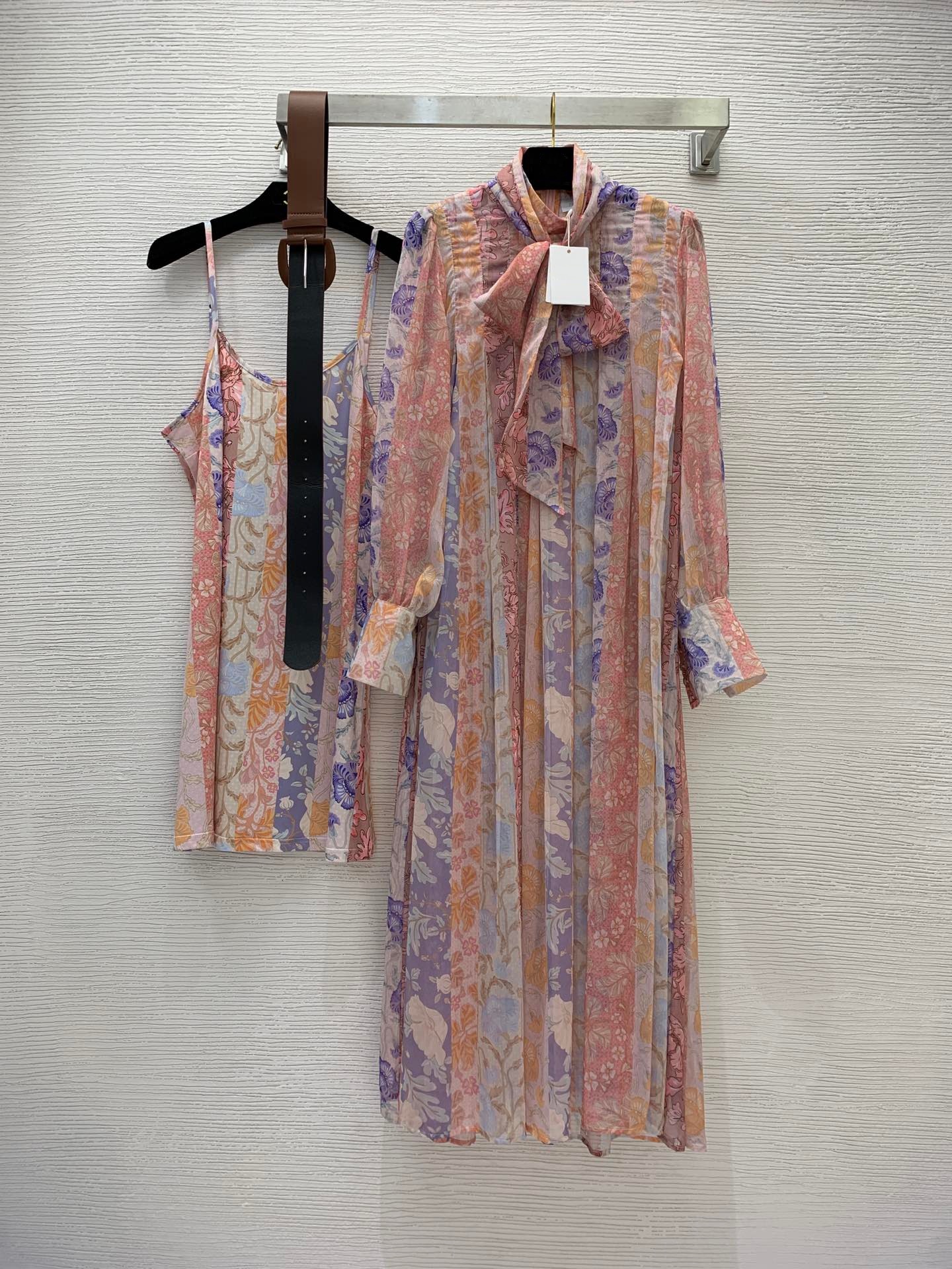 

Casual Dresses France Lace Vintage Dress Women Spring Patchwork Party Midi Female Fashion Designer Chic Two Piece Set 2022, Multicolor