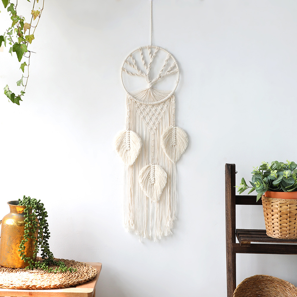 

Tree Dream Catcher Decorative Objects Wall Hanging Braid Home Decoration Nordic Bedroom Pendant Gift 1223252