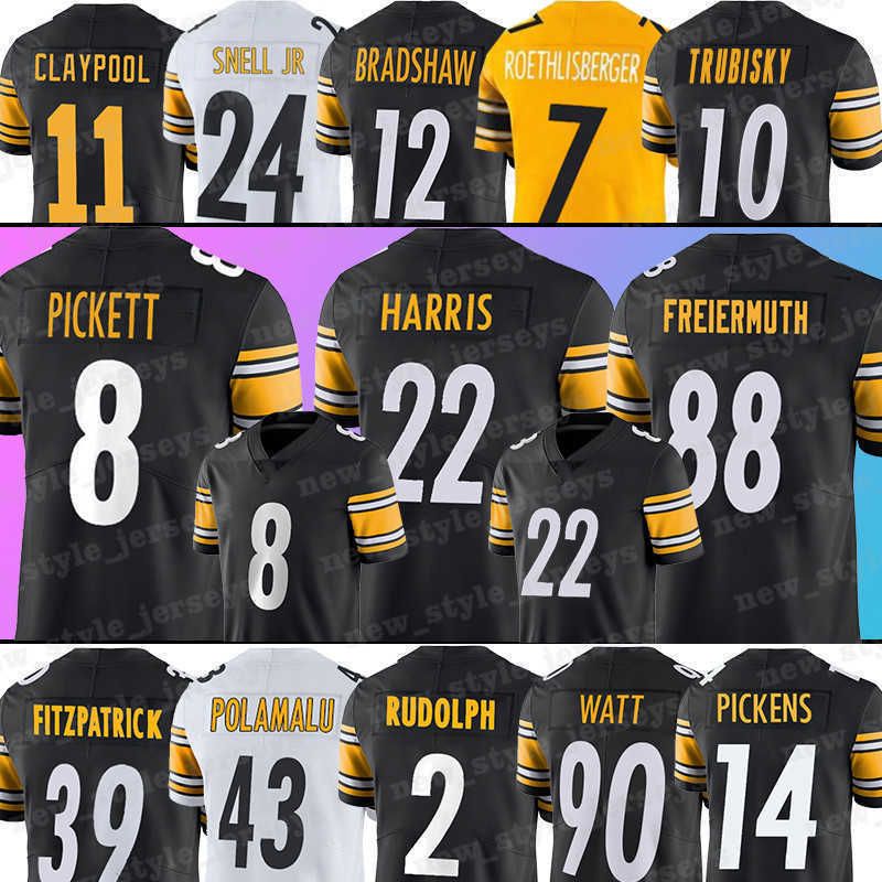 

Custom Football Jersey Men Women Kids Pittsburgh''Steelers''Nfl''Limited 8 Kenny Pickett 22 Najee Harris 90 T.j. Watt 18 Diontae Johnson, Women(gang ren)