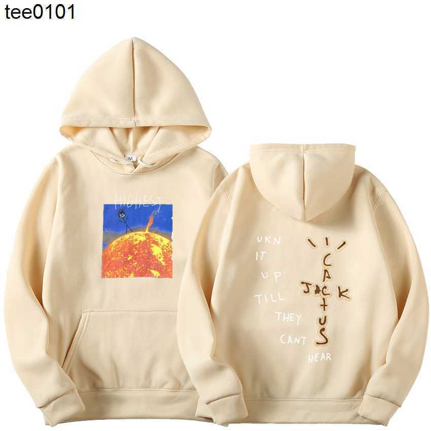 

Travies Designer Scott hitr sun Hoodie flame sun Hoodie men's and women's pure color Hoodie, Dark green