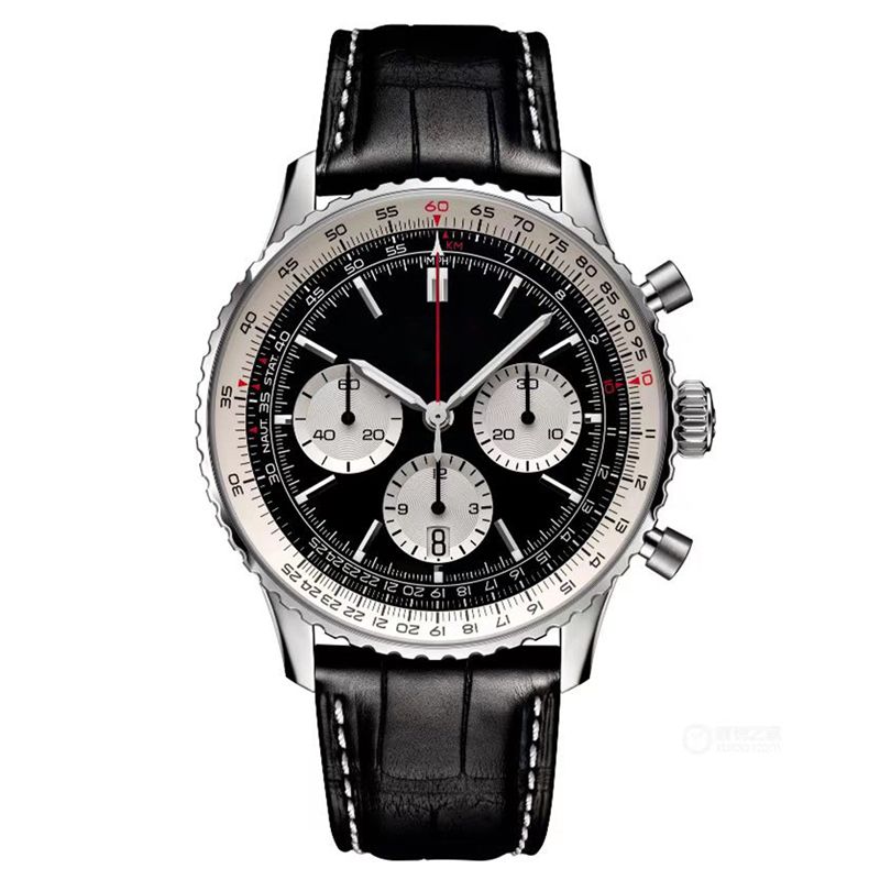 2022 Mens Automatic Mechanical Watch 50mm Leather Strap Blue Black Sapphire WristWatches Super luminous montre de luxe