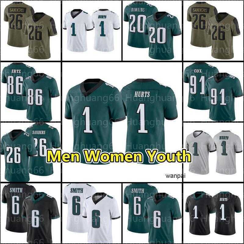 

Jersey 11 AJ Brown 1 Jalen Hurts 6 DeVonta Smith 26 Miles Sanders jersey football Jason Kelce 91 Fletcher Cox Darius Slay Jr Dawkins ''nfl''Jerseys, Men jersey