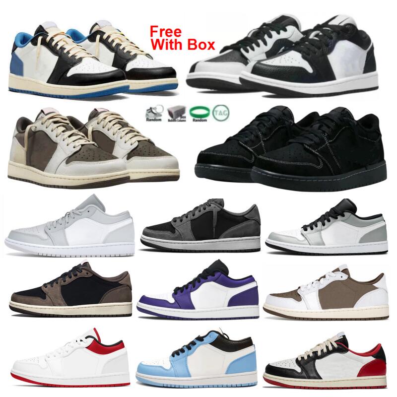 

1 Low OG Olive 1s Split Basketball Shoes Silve Black Phantom Toe White Tan Inside Out With Box Men Women Holiday Special Lakers Craft Copa Washed Denim Vintage Grey, Color-2