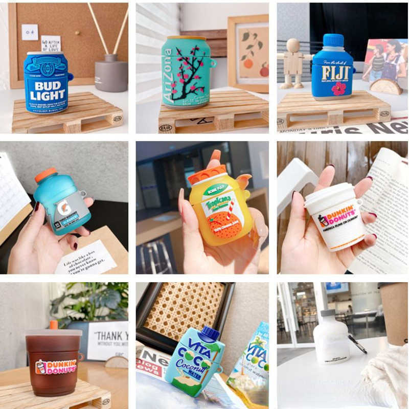 

3D Air Pods Cases Headphone Accessories Chocolate Candy Chips Silicone Case For AirPod Pro 2 1 Protective Earphone Charging Box