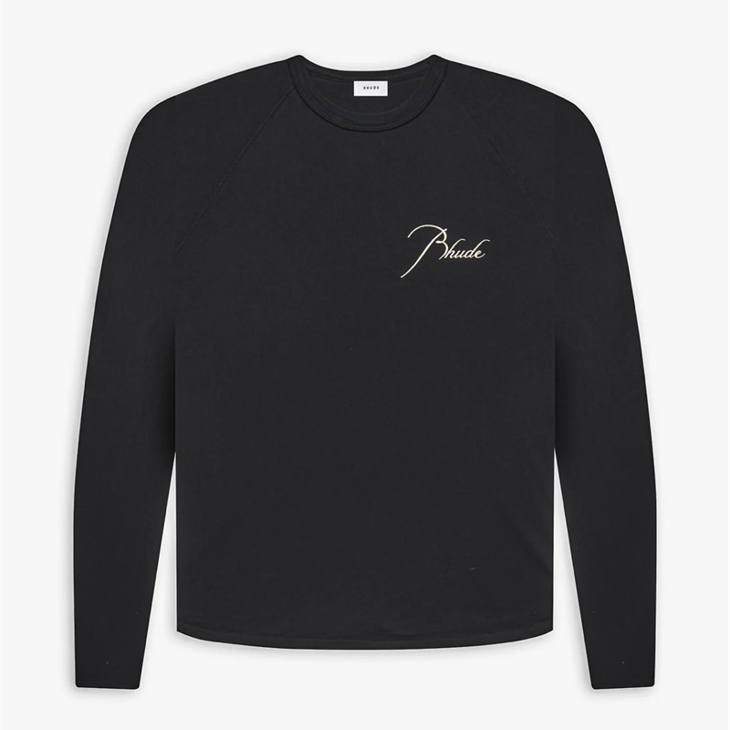 

Men's Plus Tees Embroidery T-shirt 1 Long Sleeve Top Real Tag T shirts