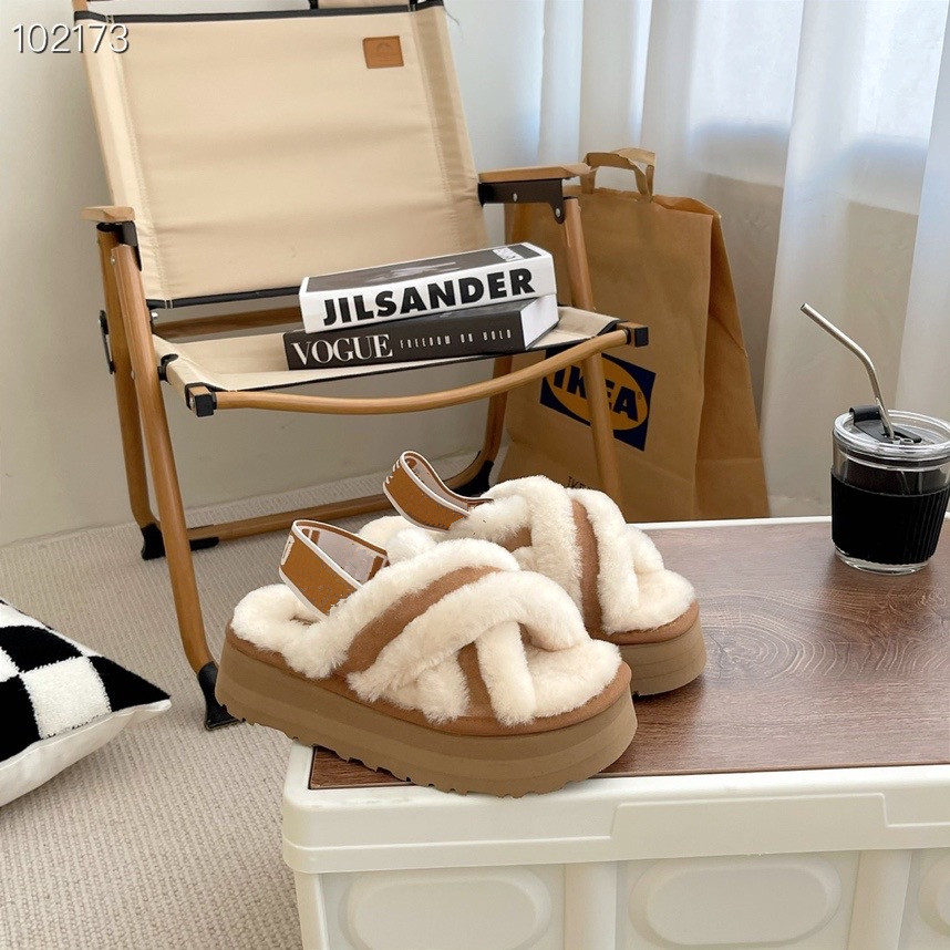 

2022 Newly arrived Australian women's slippers warm Snow boots Thick soled cross slippers Fashion leopard print multicolor indoor and outdoor, Black