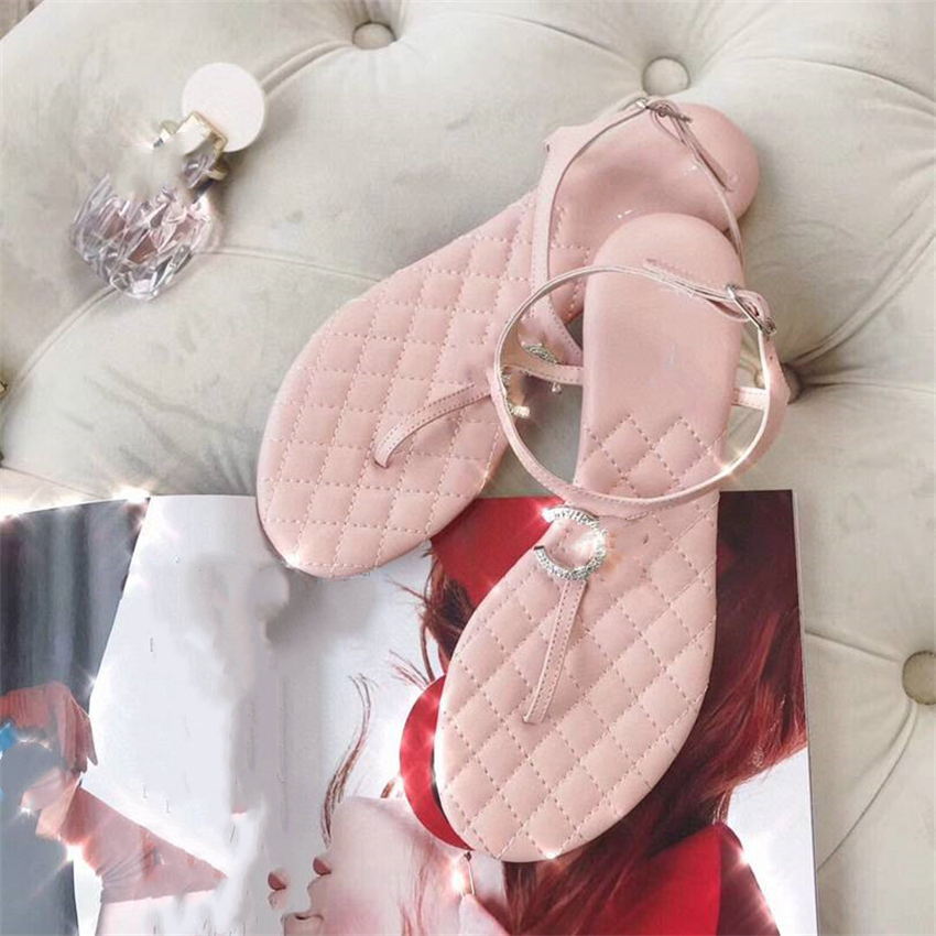 Fashion Sandals Channel Summer Women Sexy High Heel Leather Letter Logo Casual Slipper 2-011