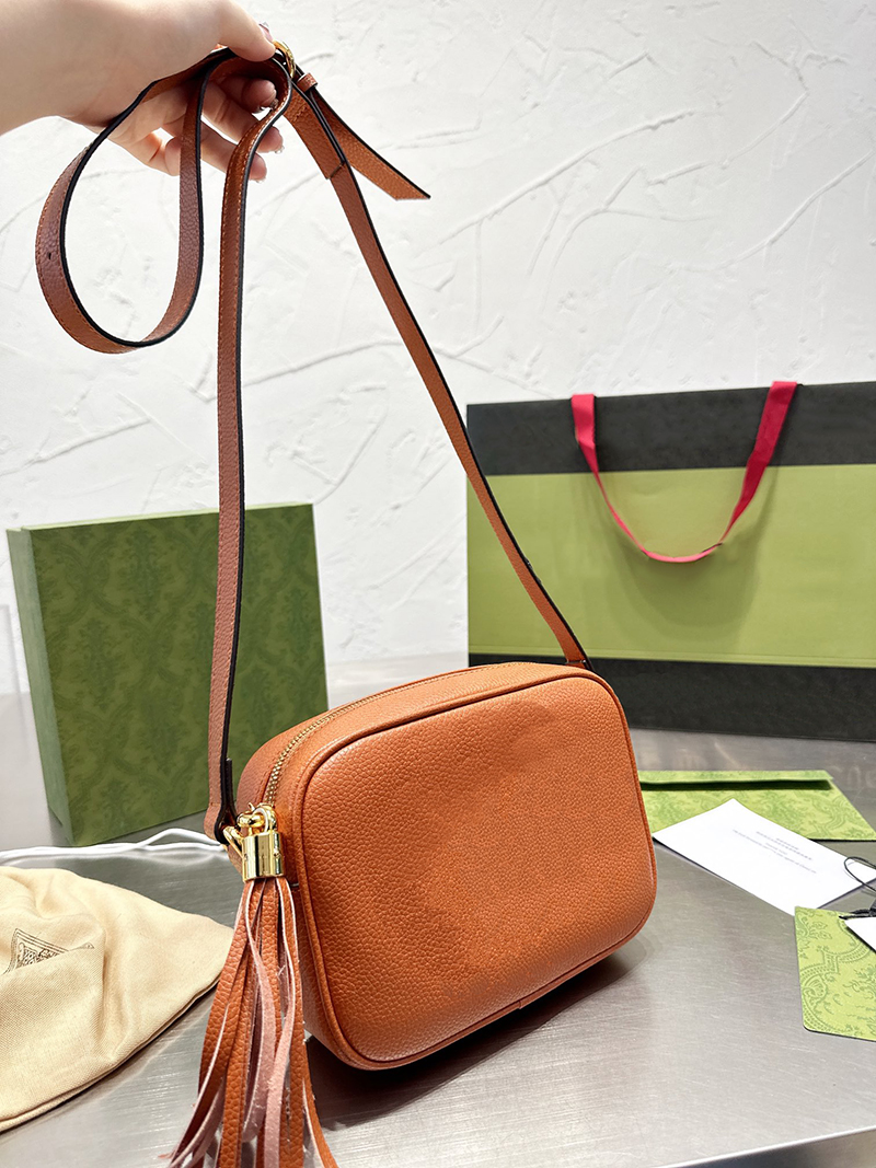 

small leather disco bag women Shoulder crossbody Bag SOHO Tassel bags, Customize