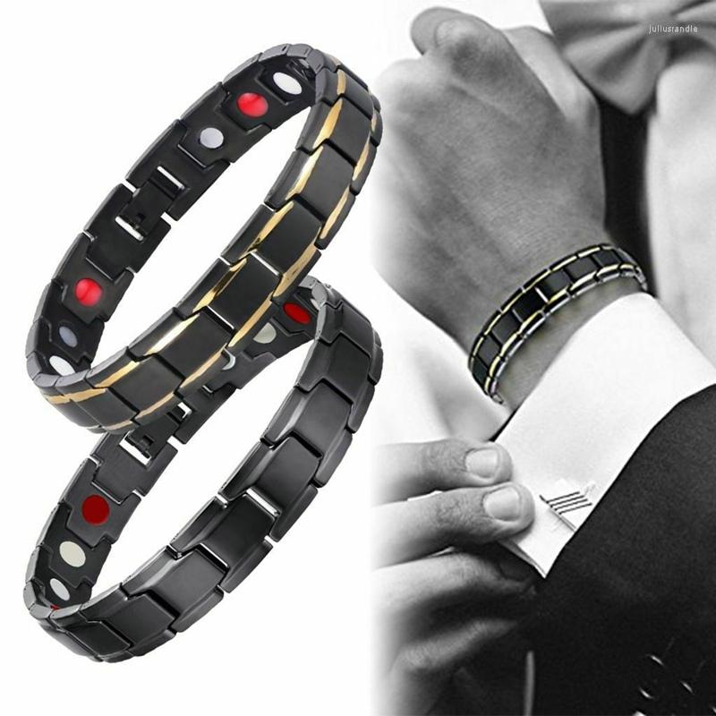 

Link Bracelets Magnetic Therapy Fit Plus Bracelet Weight Loss Energy Detachable Men's Accessory Couple Jewelry