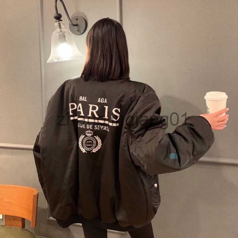 

Designer Balanciagas Down Puffer Jacket Mens Womens Autumn Winter New Loose Thickened Warm Fashion Brands Paris Letter Cotton Balenciga Parkas Coats, 111111