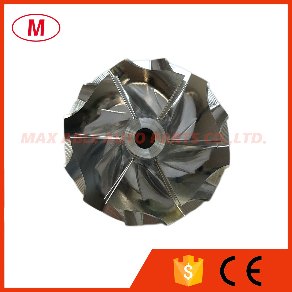 RHC6 NH165203 Turbocompresseur Turbo Billette Roue / aluminium 2618 / Moming Wheel 53.70 / 70.00mm 6/6 lames pour NIS / SAN VD24 CARTRIDE / CHRA