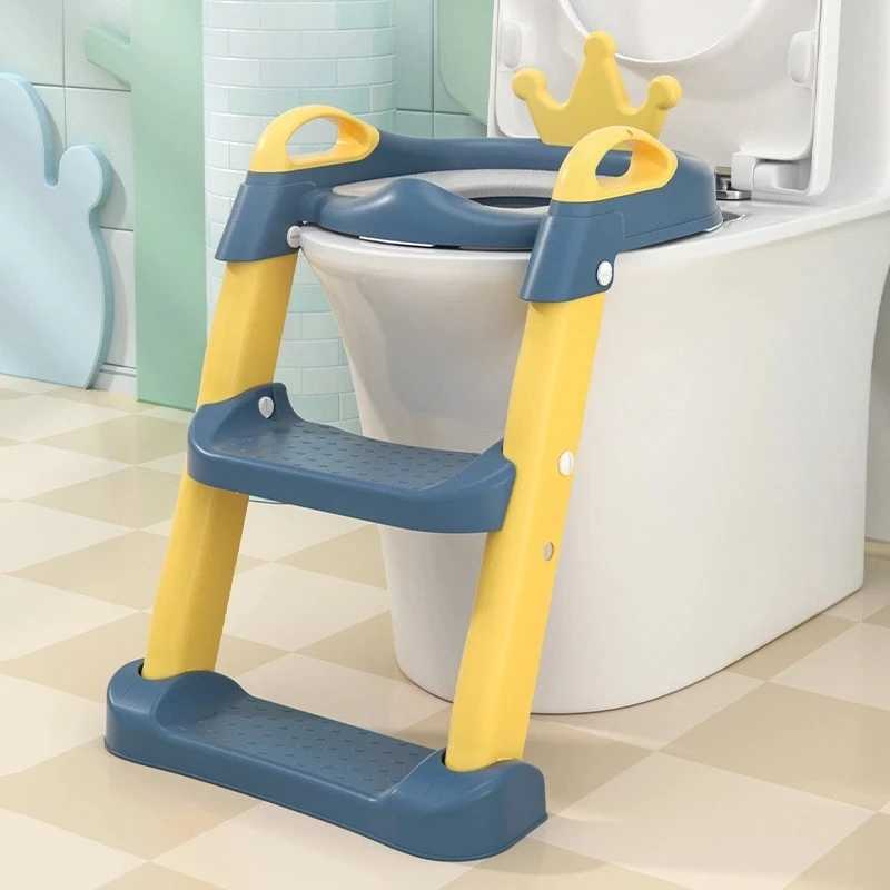 

Potties Seats PVC Adjustable Step Stool Ladder Potty Training Chair Baby Potty Toilet Seat Children's Pot for Toddlers Urinal Backrest 12-18m T221014, Crown pvc-yblue