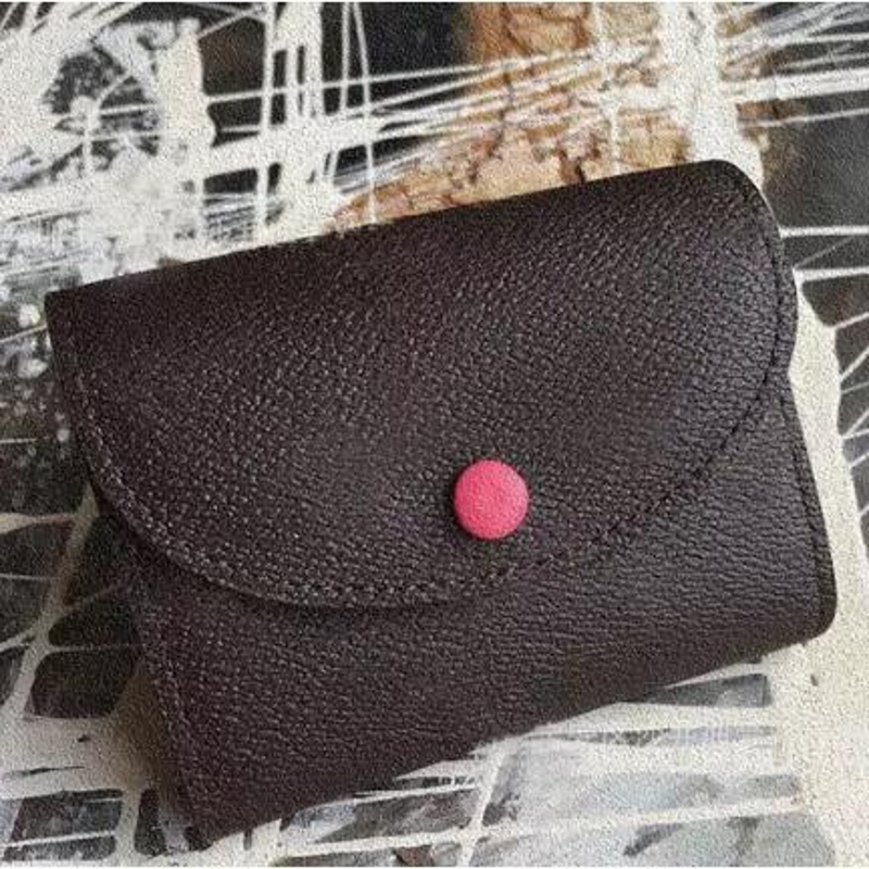 

designer bags Coin Purses wallets Wholesale card holder classic short wallet for women clutch Fashion box lady coin purse woman business L2210024, Orange