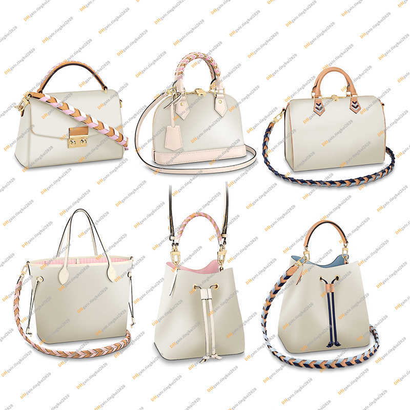

Ladies Fashion Cosmetic Bags Casual Designer Luxury Cross body Shoulder Bags Handbag TOTE Quality TOP 5A N45292 N45294 N45295 N50047 N50054 N50053, White checkerboard woven
