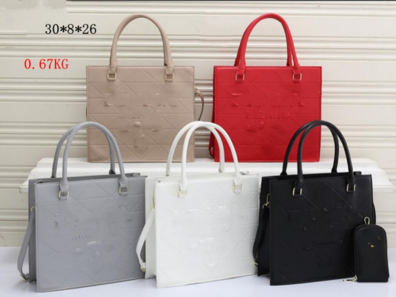 Designer prad bags women handbags onthego totes fashion womens leather Shoulder crossbody bag lady Set of 2 pieces prads messenger wallet on the