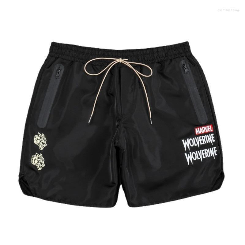 

Men's Shorts Darc Wolves Men Sports Fitness Summer Gyms Workout Men's Casual Quick Dry Sportswear Beach Short Pants, Black