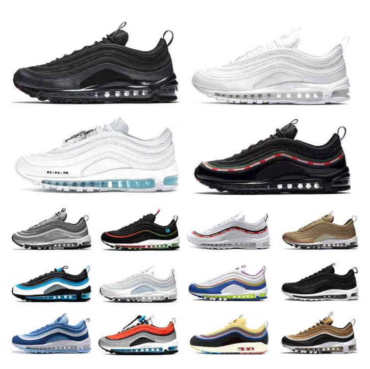 

2023 Top high Boots Running Shoes Mens Trainers Sports Sneakers Triple White Black Reflective Bred Sail 97 97S Men Women Mschf Lil Nas Satan Sean Boot, 30