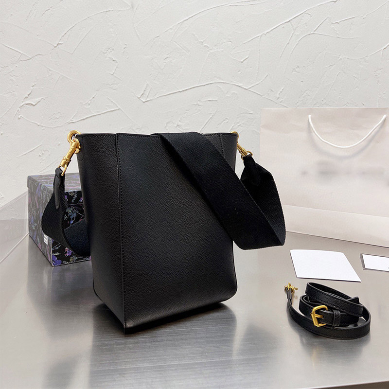 

Designer Mini Sangle Bucket Bag Women Luxury Fashion Small Soft Grain Cow Leather Cannes Shoulder Messengers Bags Classic purse Handbag Wallet, Colour1