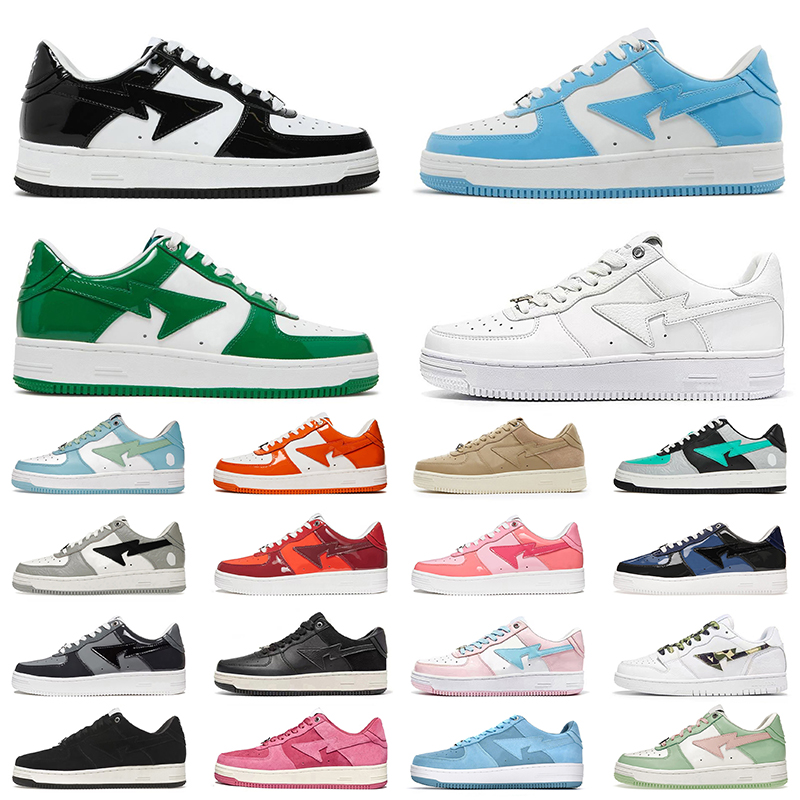 

Bapesta Sta Running Shoes SK8 Men Women Green Red Black Pink White ABC Camo Blue Bapestas Baped Mens Casual Outdoor Sneaker Trianers, Orange