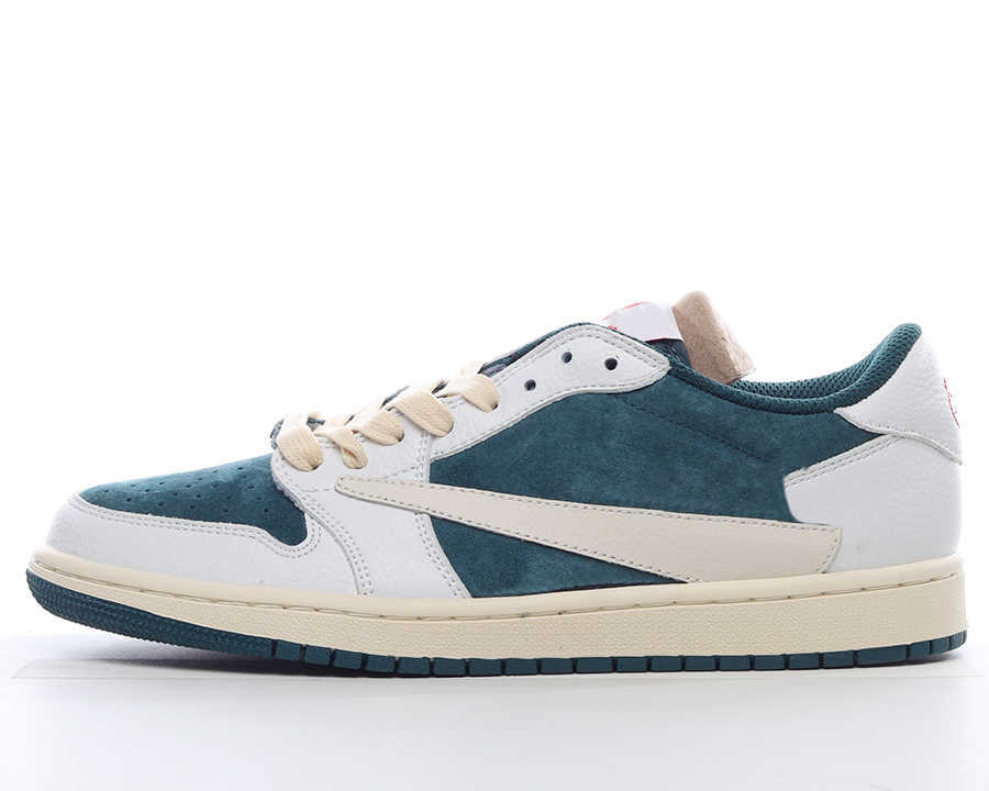 

Shoes Ts x Jumpman 1 Low 1s White Green Barb Mens Womens Hip Hop the Designer Soft Leather Outdoor Sneaker with, #1