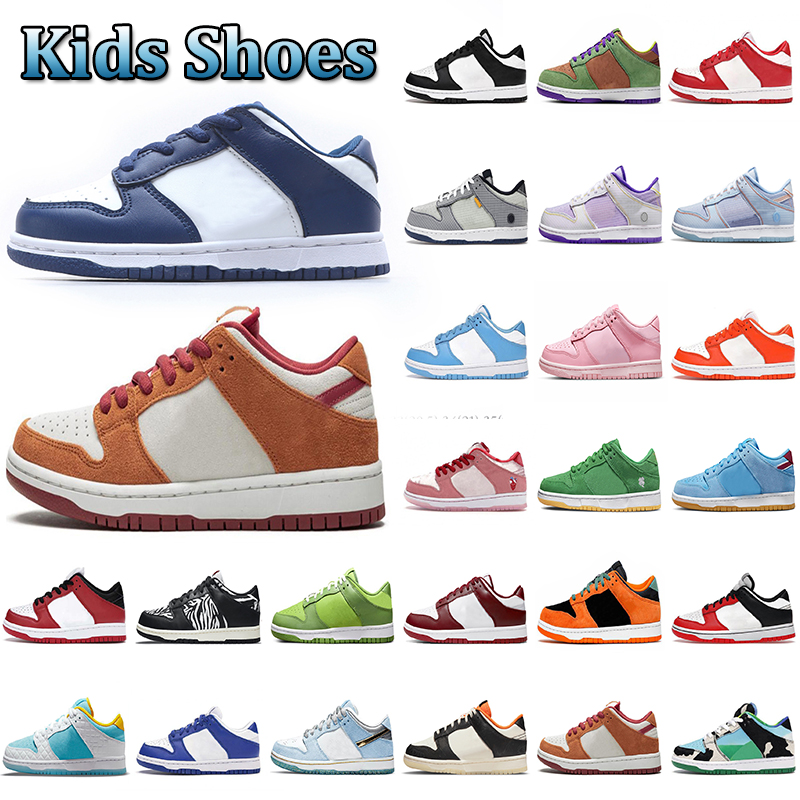 

childrens Kids trainer Shoes For Boy Girl Sports Black White Chunky Ceramic Low Cows Trainers Boys and Girls Athletic Chicago Outdoor Sneakers baby shoe 26-37, Color 27
