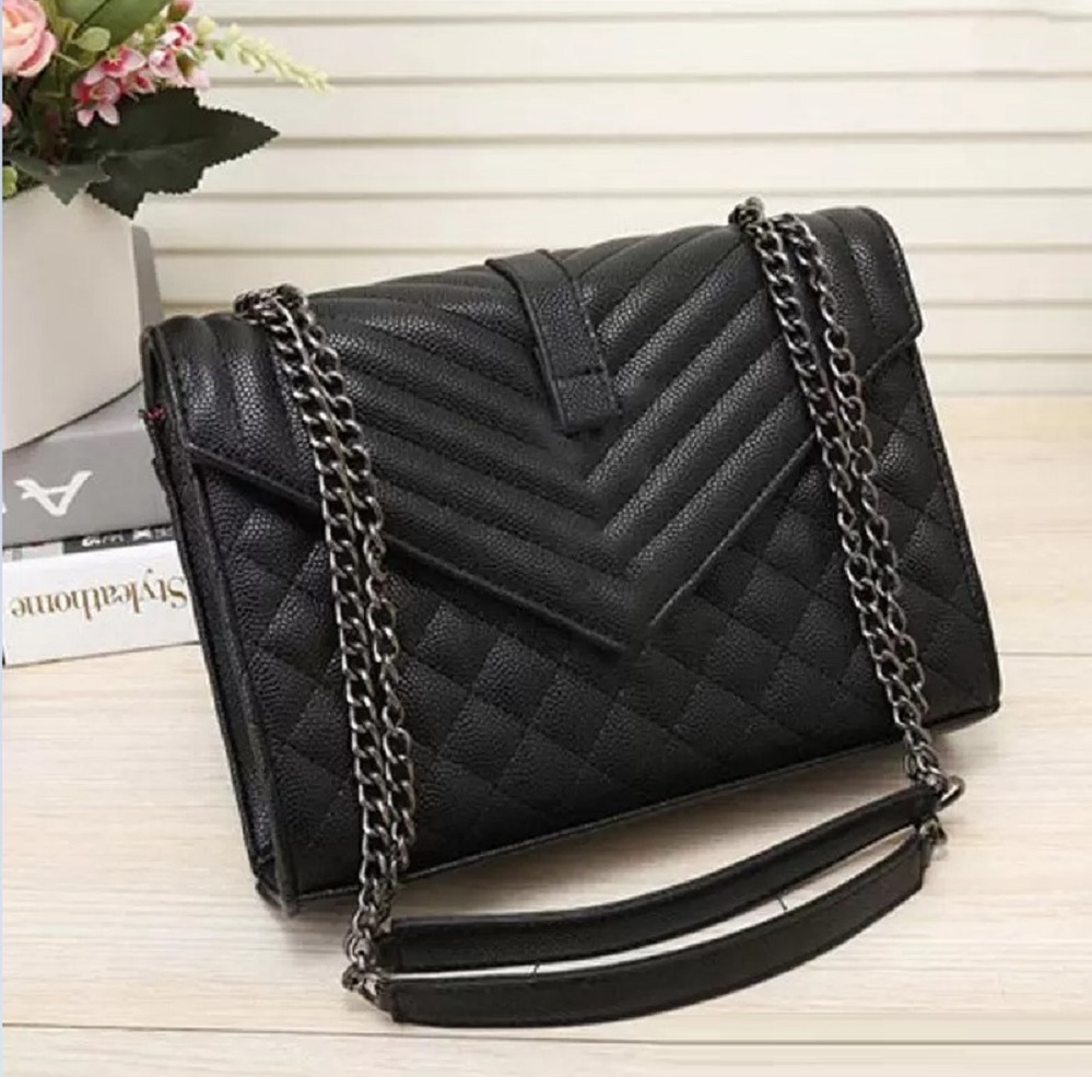 

Designer Handbag Shoulder Chain Bag Clutch Flap Totes Bags Wallet Check Purse Double Letters Solid Hasp Waist Square Stripes Women Handbags, Khaki