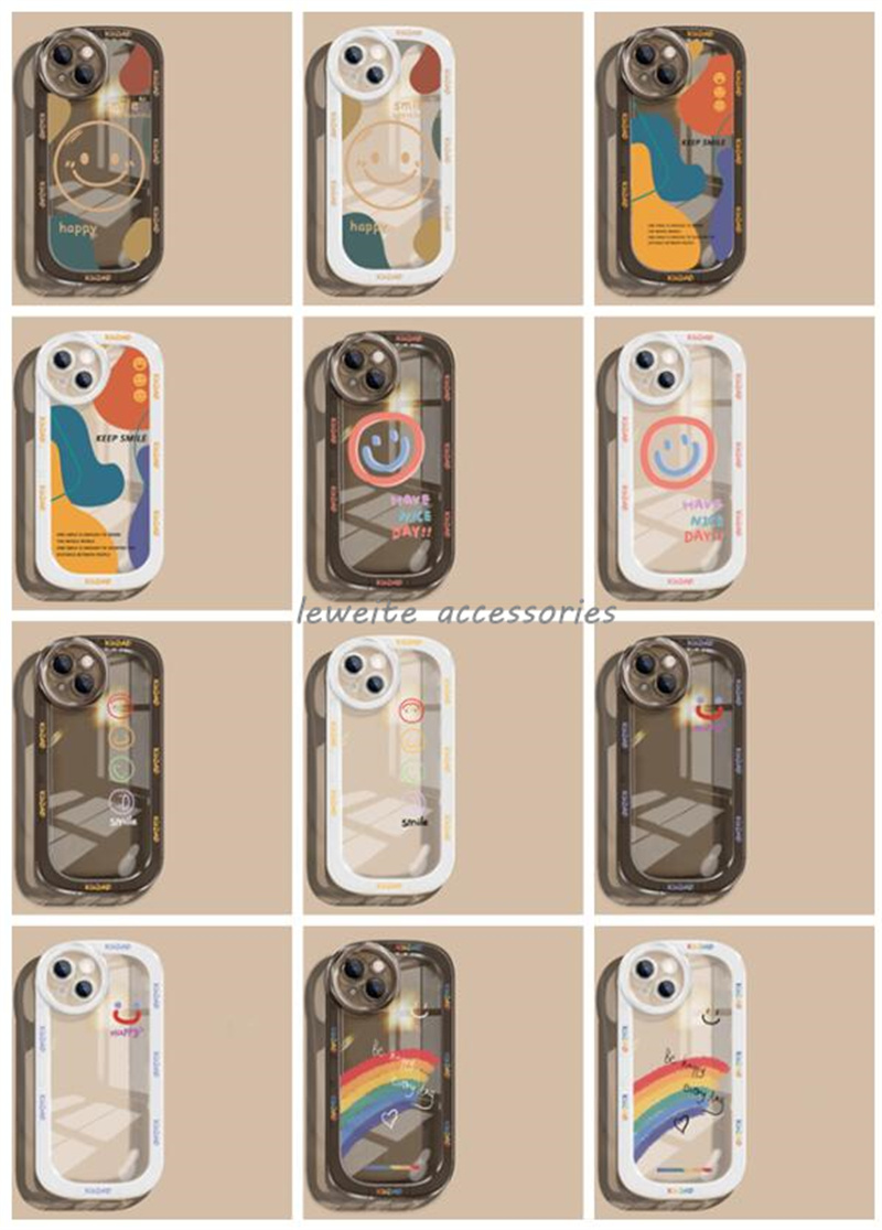 

Fashion Soft Silicone Cases for iPhone 14 Plus 13 12 11 Pro Max Xs XR X 6 6s 7 8 Plus SE Happy Smile Phone Case Back Cover, 01#