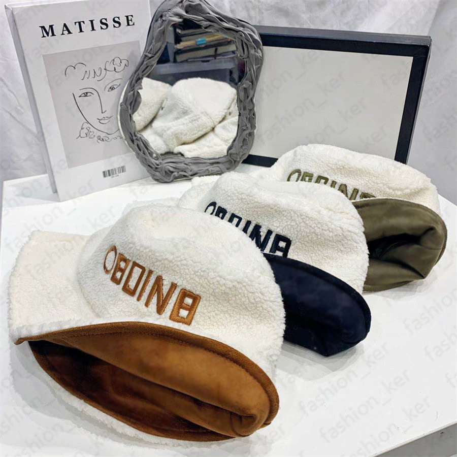 

Letter Element Bucket Hat Winter Ball Caps Fashion Stingy Brim Hats for Mens Woman 6 Options, C1