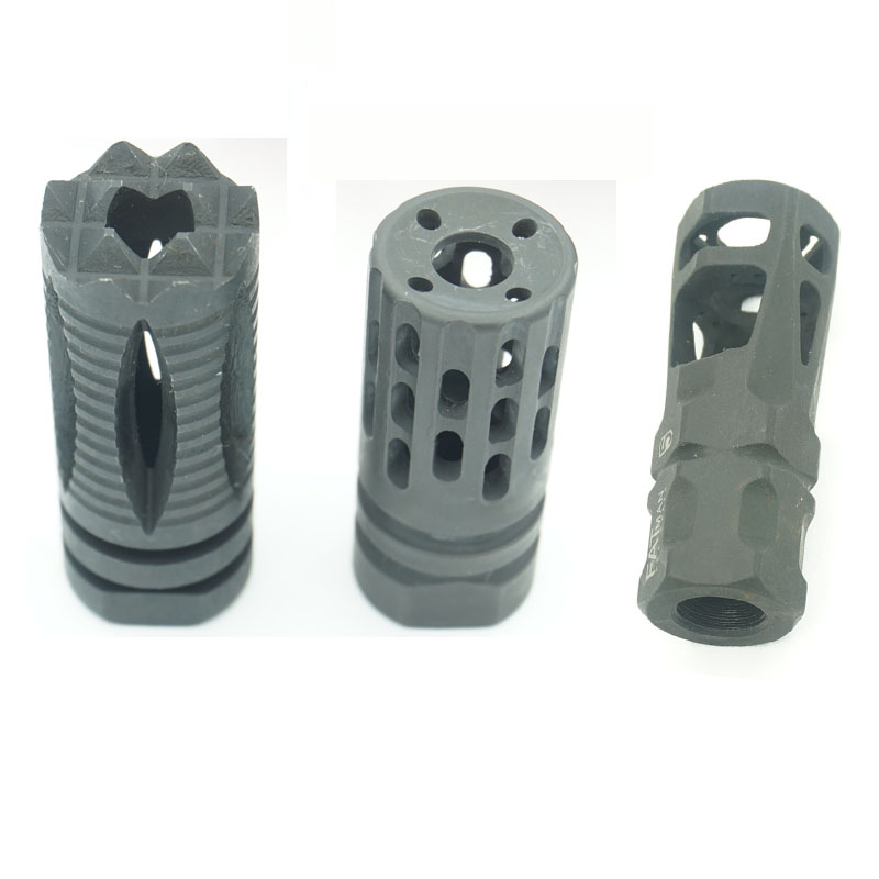 

Steel Battle Comp Muzzle Brake. 223/. 308 - 1/2x28 Tpi & 5/8x24 M4 M16 AR15 External Pipe Thread Cnc Adapter