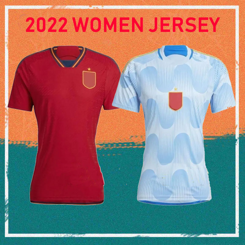 

2022 Cup Spain Woman GAVI Soccer Jersey 22/23 Home I.MARTINEZ SERGIO M.LLORENTE MORATA KOKE shirt ASENSIO FERRAN PEDRI ANSU FATI Girl Football Uniform, Away