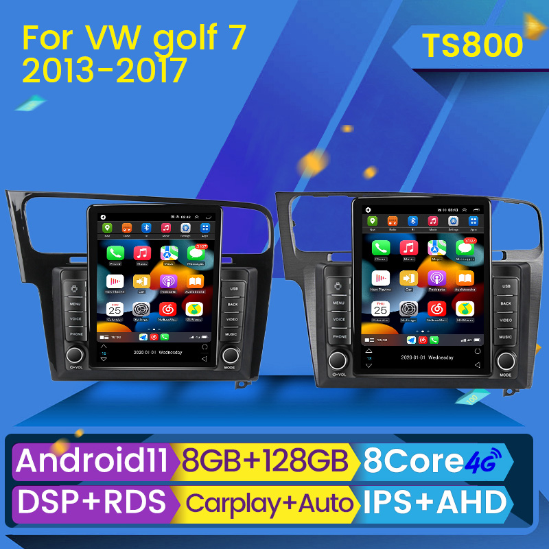 

Car DVD Video Player 2din Android 11 for Volkswagen VW Golf 7 2013-2017 Tesla Style Radio Multimedia Auto GPS Carplay Stereo