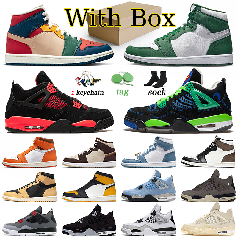 

Jumpman 4 Casual Shoes Offs White Men Women Trainers Sports Yellow Toe 1 Classic Basketball Sneakers Starfish 1s Heirloom Doernbecher 4s Military Black Canvas 36-47, 36-46 cream dark chocolate