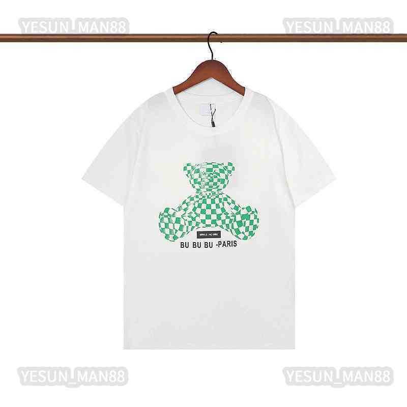 

Designer Luxury Spring Summer BBR Bouguer Bear Printed T Shirt Fashion Mens And Womens Couple Loose Short Sleeve Tee Burb, 18
