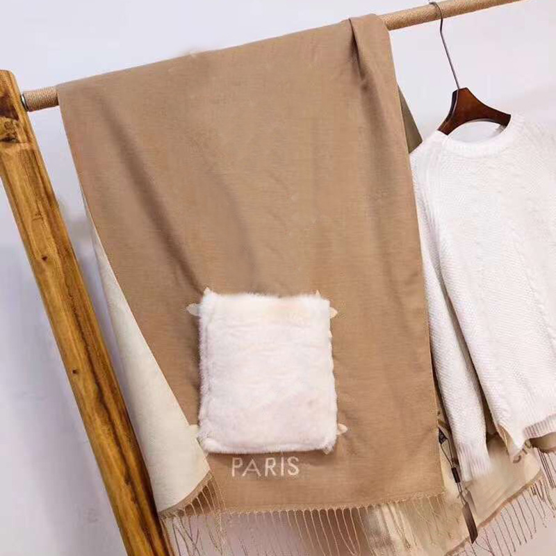 2022 Femmes Cashmere V charpe avec grande poche et gland poncho nouvelle marque hiver chaude ←paisse femelle longue rectangle surdimensionn← ch¬