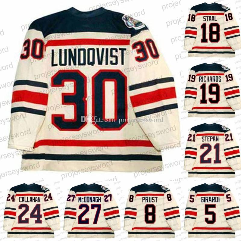 

2012 Winter Classic Jersey Rangers 30 Henrik Lundqvist 5 Dan Girardi 18 Marc Staal 19 Brad Richards 21 Derek Stepan 24 Ryan Callahan 27 Ryan, 11 mark messier