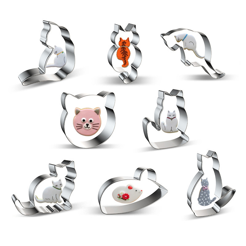 

Cat Cookie Cutter Cake Tools Stainless Steel Baking Small Kitchen 1223273